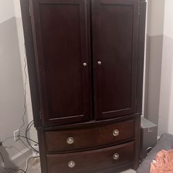 Wooden Television Armoire - great Condition 