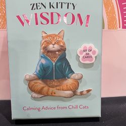 ZEN KITTY WISDOM - SET OF 35 CARDS *CALMING ADVICE FROM CHILL CATS