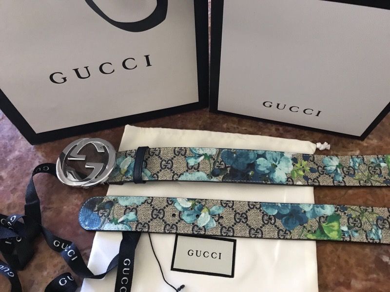 Rare Gucci Belt All Blue for Sale in Walton Hills, OH - OfferUp