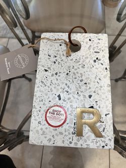 Monogram Letter "R" Cheese Board
