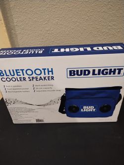 BUD LIGHT Cooler With Built In Bluetooth Speakers
