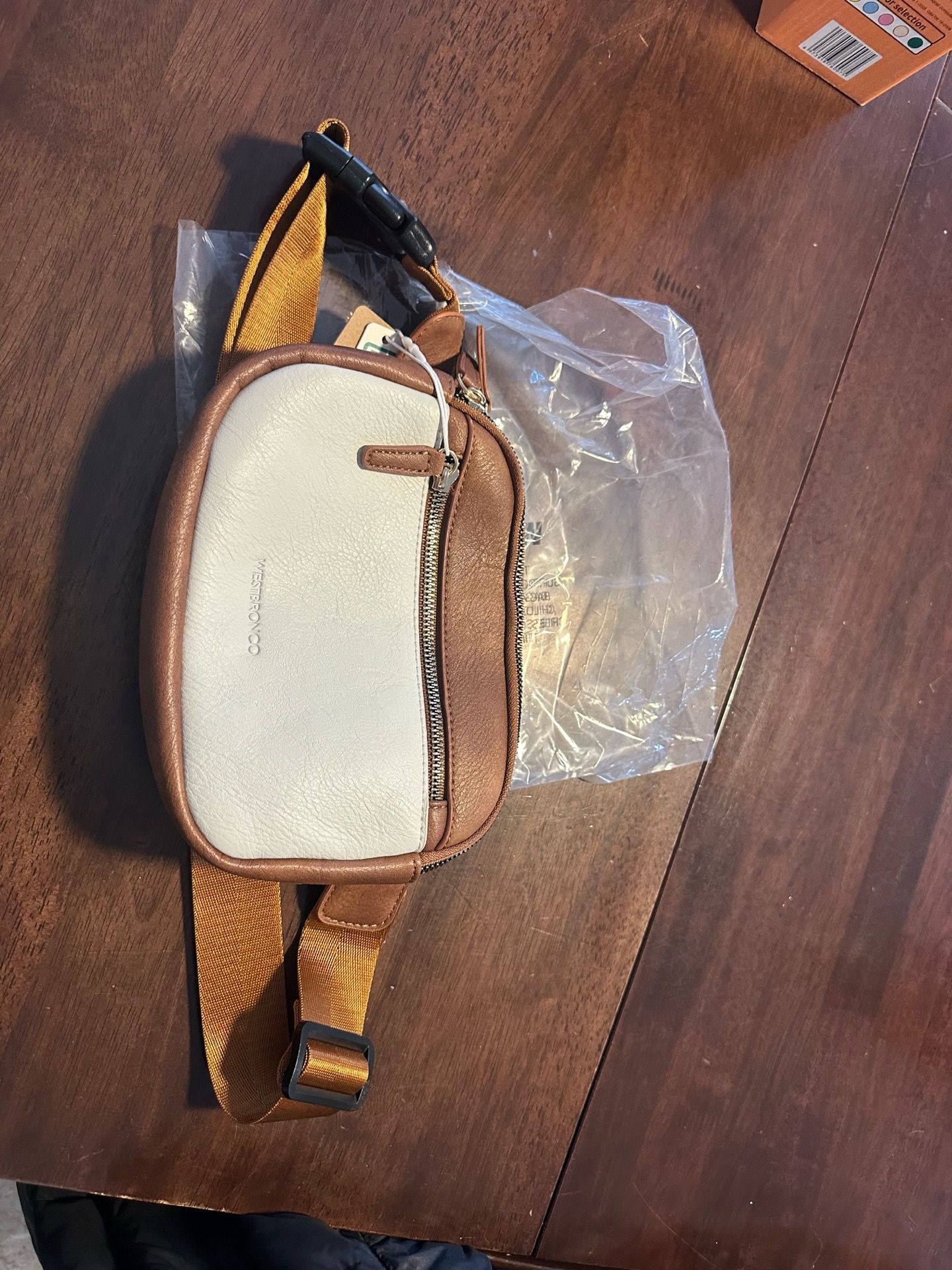 WESTBRONCO Fanny Packs for Women, Fashion Waist Bags with Adjustable Strap, PU Leather Waist Bag with Multiple Pockets, Small Shoulder Bag, brown and