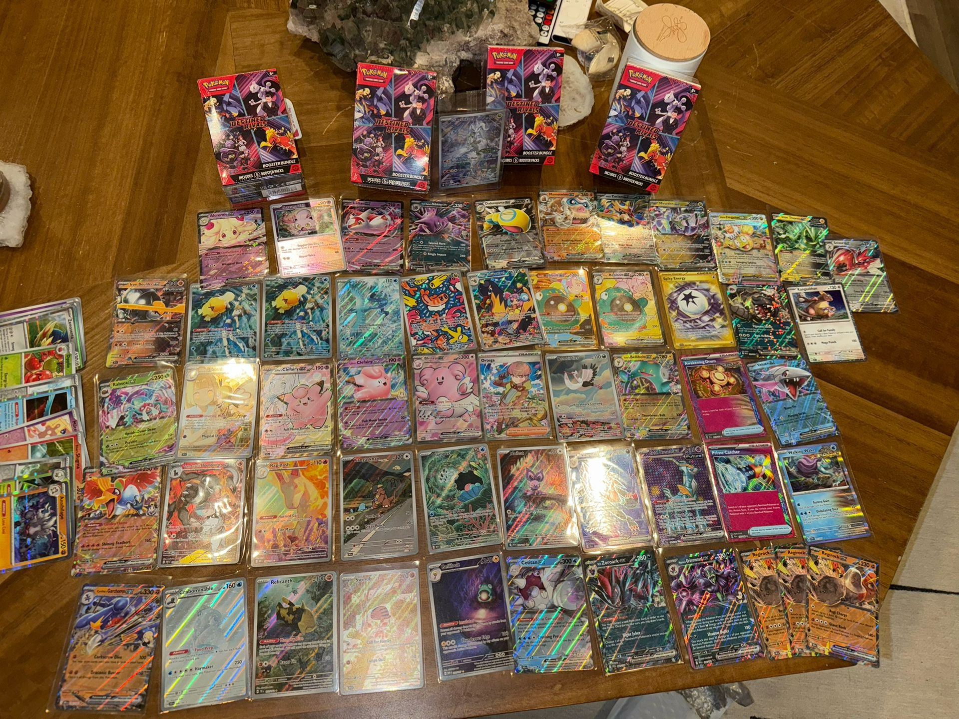 Pokemon Lot 4 Booster Bundles Destined Rivals 60 Plus Rares