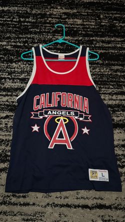 Los Angeles Angels Tank Top Size L Large California Angels vtg Mens MLB