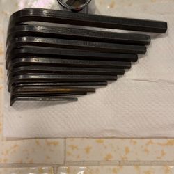 Vintage Craftsman short metric Allen hex key wrenches