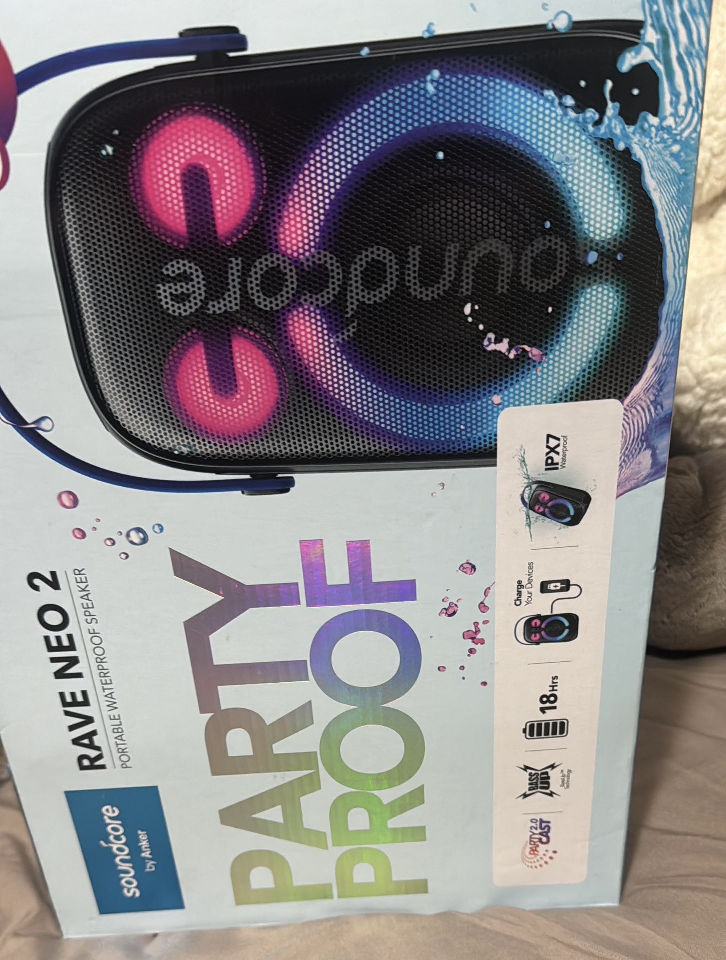 Bluetooth Speaker New Anker Soundcore Rave Neo 2