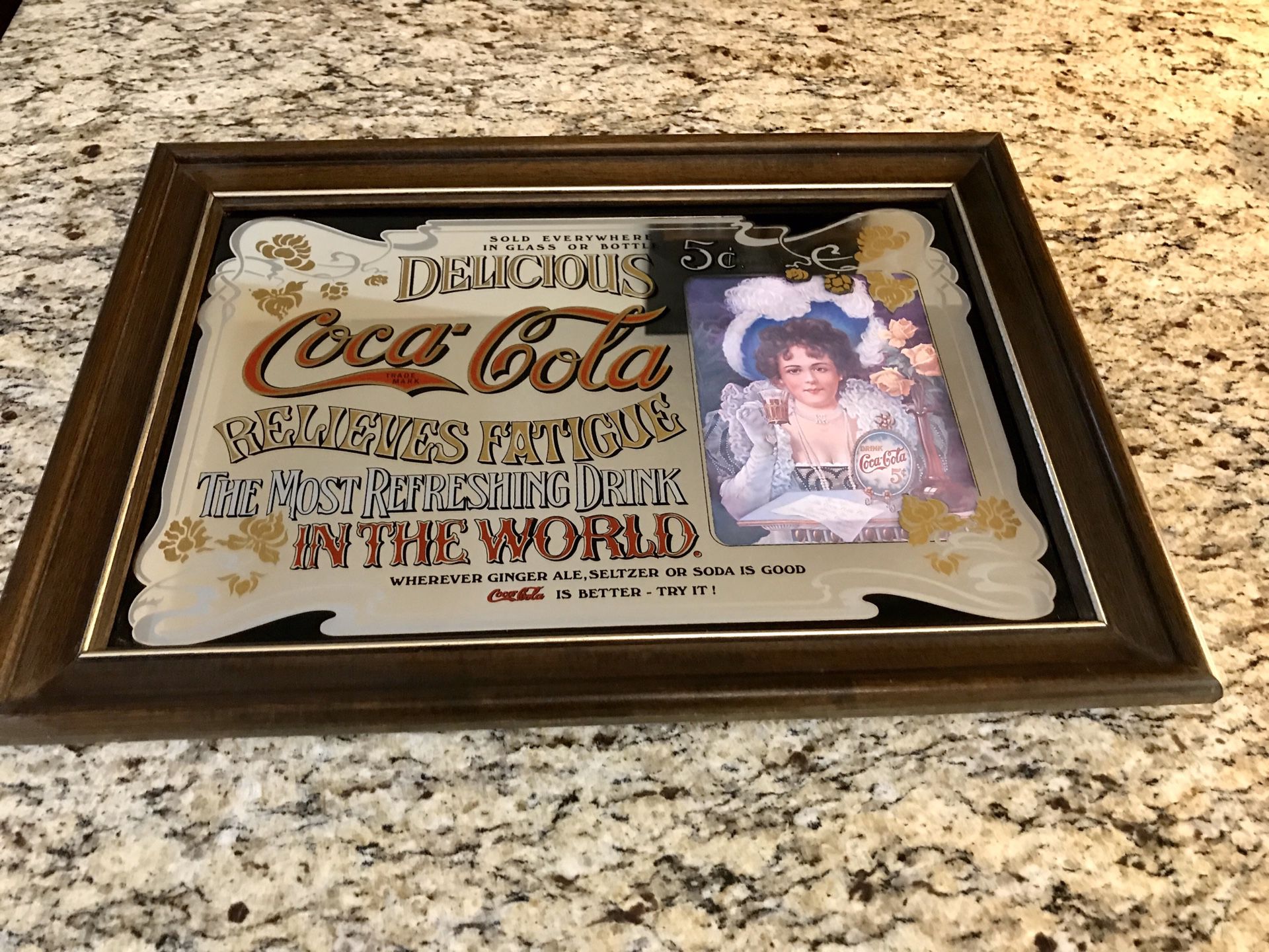 Vintage/ Antique Coca Cola Mirror