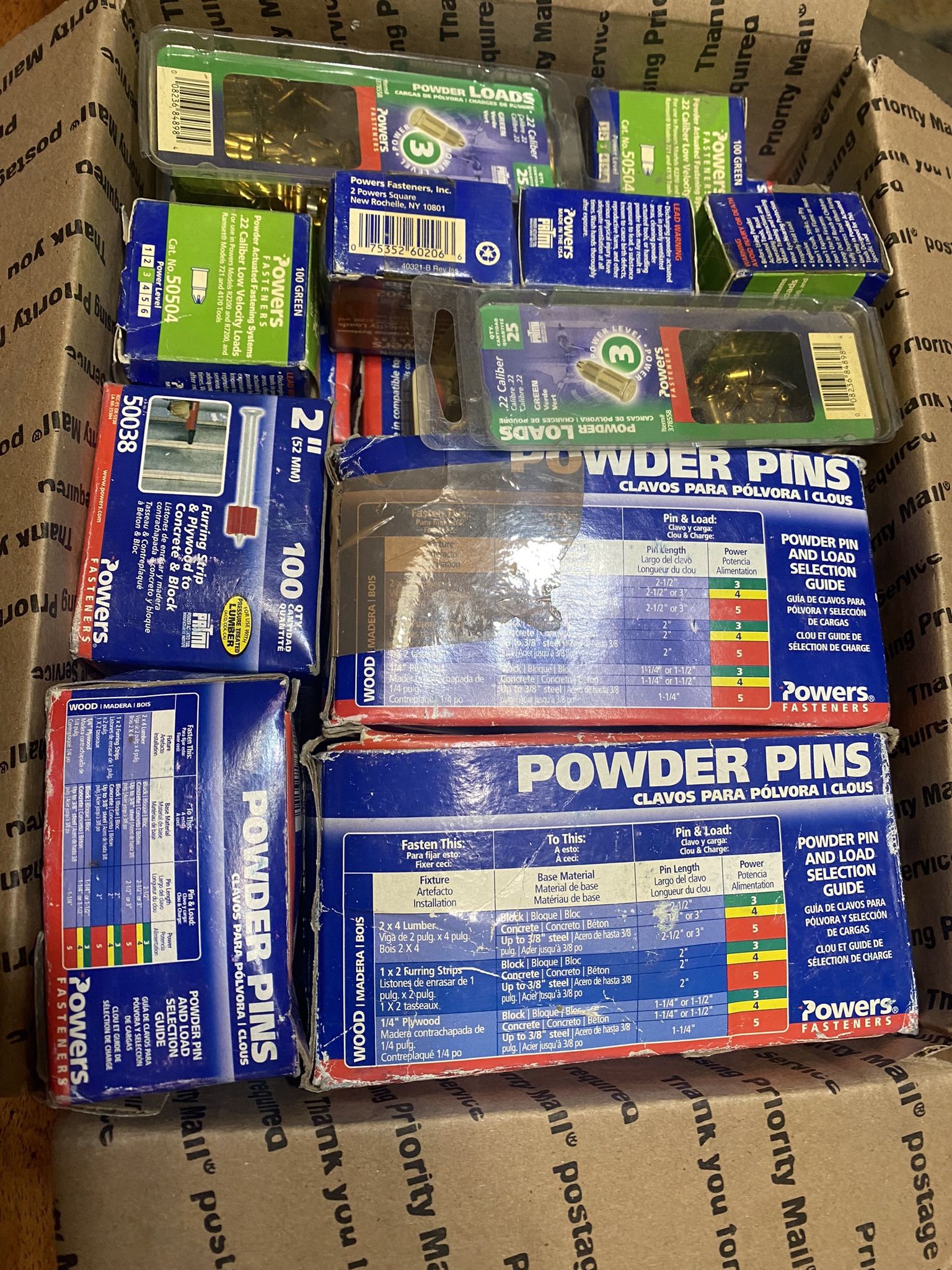 Fastener Gun Nails/anchors Lot