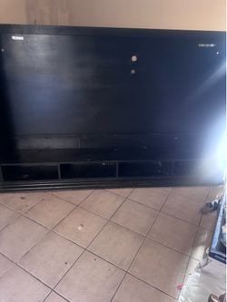Large Black Flat Screen TV
