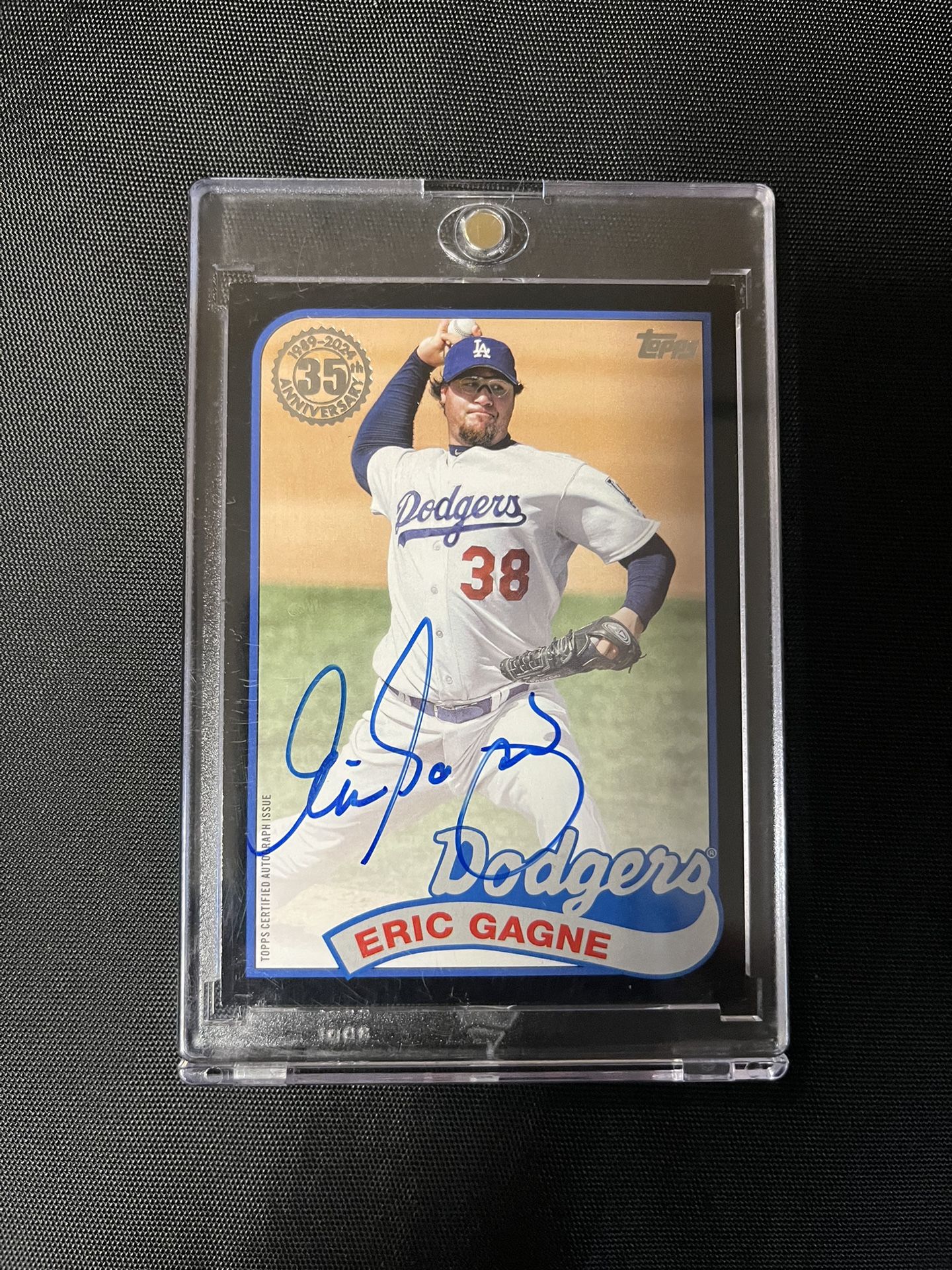 Topps 2024 Eric Gagne Los Angeles Dodgers Autograph Card Numbered 27/199
