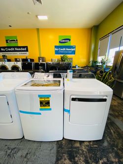 Washer and dryer new no credit needed