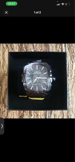 Invicta Lupah 50803 Men’s 47mm Black Glitter Dial Quartz Watch NEW