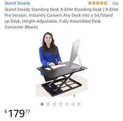 Stand steady desk