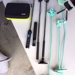 New used video Camera Cell Phone Apple Android Selfie Photo Sticks RECHARGEABLE Powerbank wandsTripods Clip On 