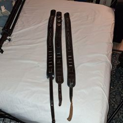 Saddle Leather Guitar Straps From England 
