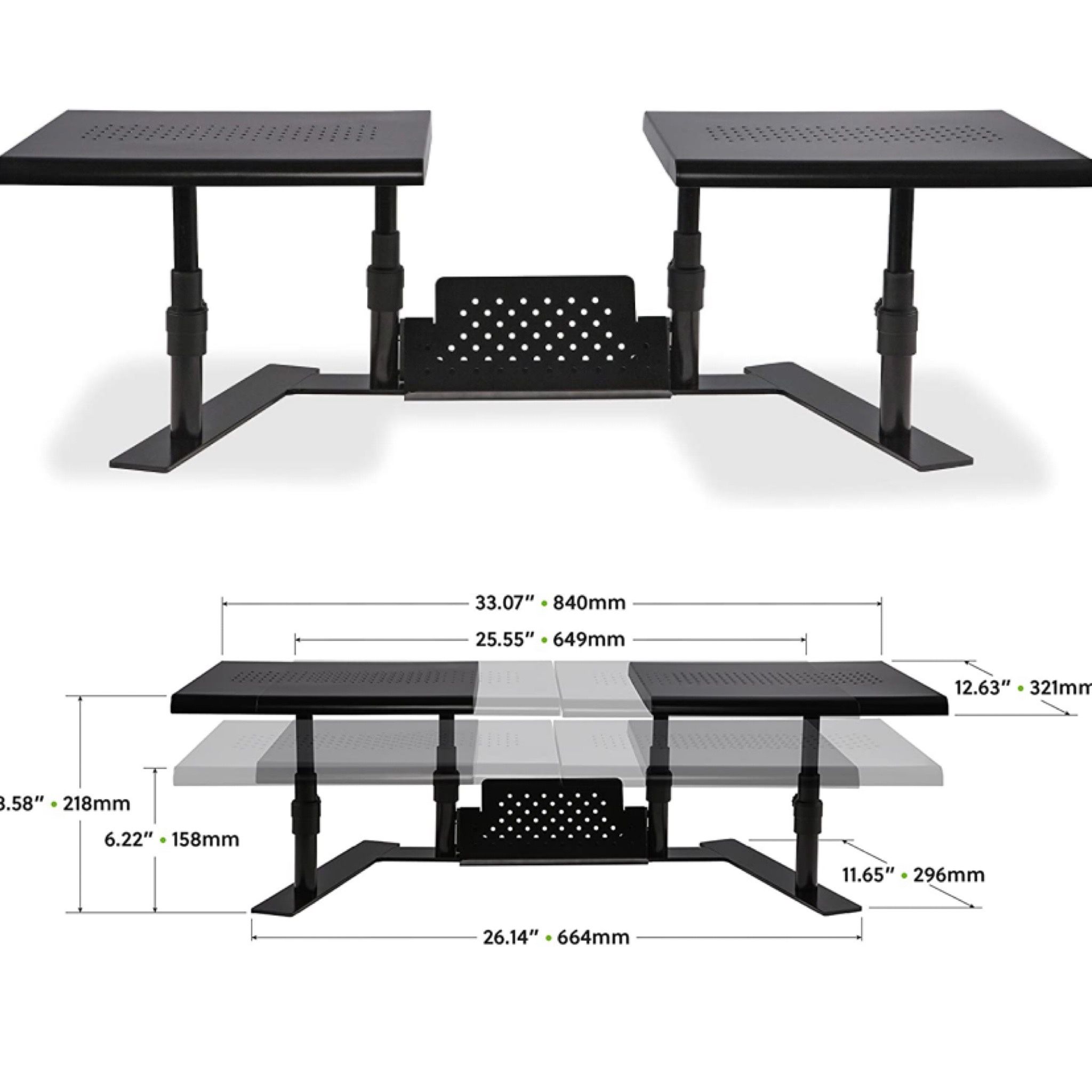 ergotwin dual monitor stand