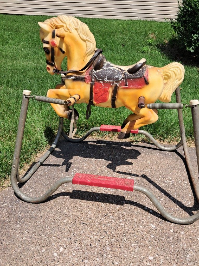 Antique Spring-action Rocking Horse