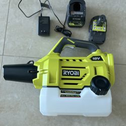 RYOBI ONE+ 18-Volt Lithium-Ion Cordless Mister with 2.0 Ah Battery and Charger Included 
