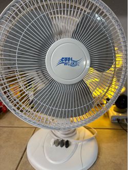 COOL WORKS 12” 3 SPEED DESK FAN