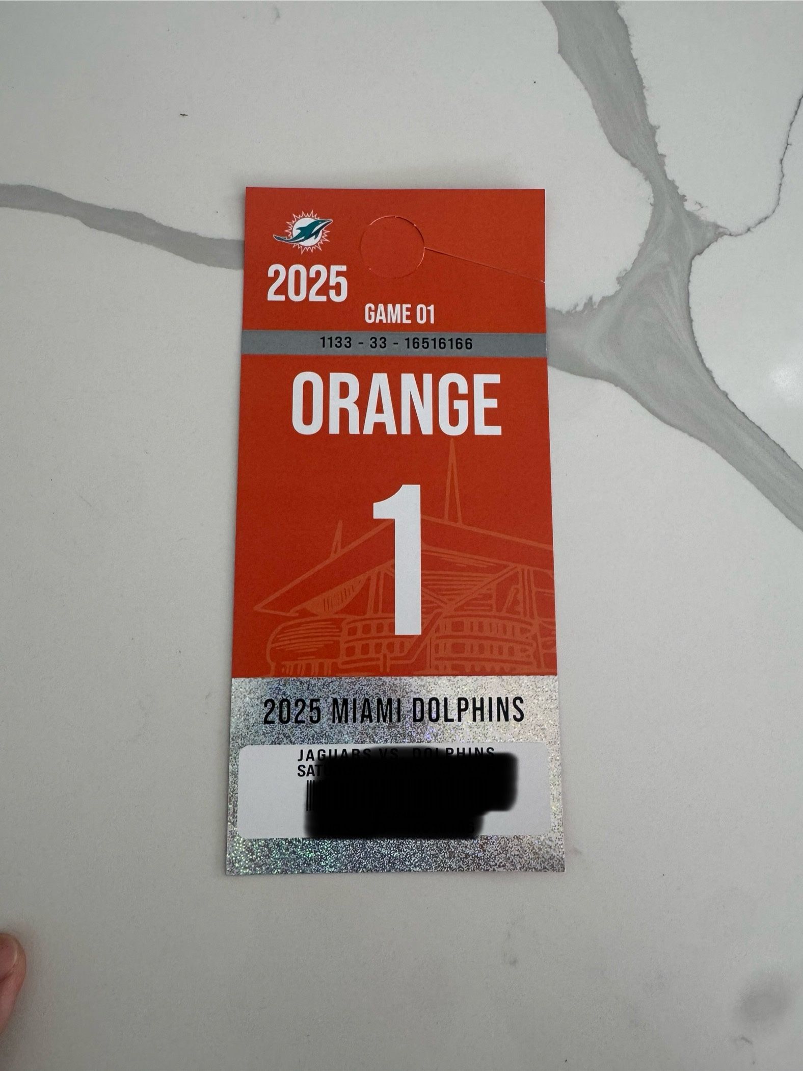 Miami Dolphins Vs Jacksonville Jaguars Orange Parking 100$