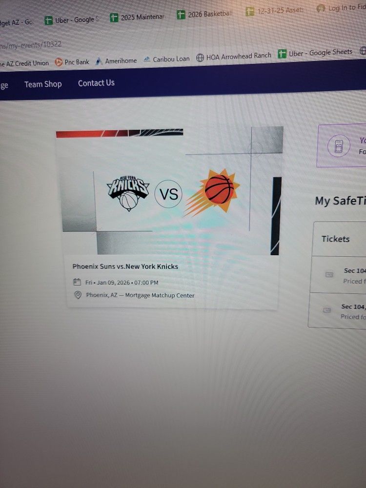 Phoenix Suns Vs New York Knicks 