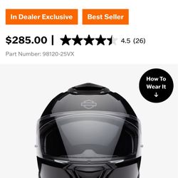 Harley Davidson Helmet XL