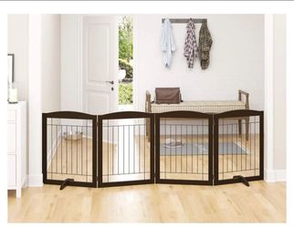 Brand  New in box Pawland 4 Panel 30"H by 96"W Freestanding Pet Dog Gate