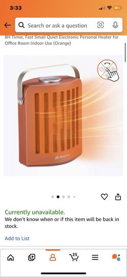 Orange Space Heater