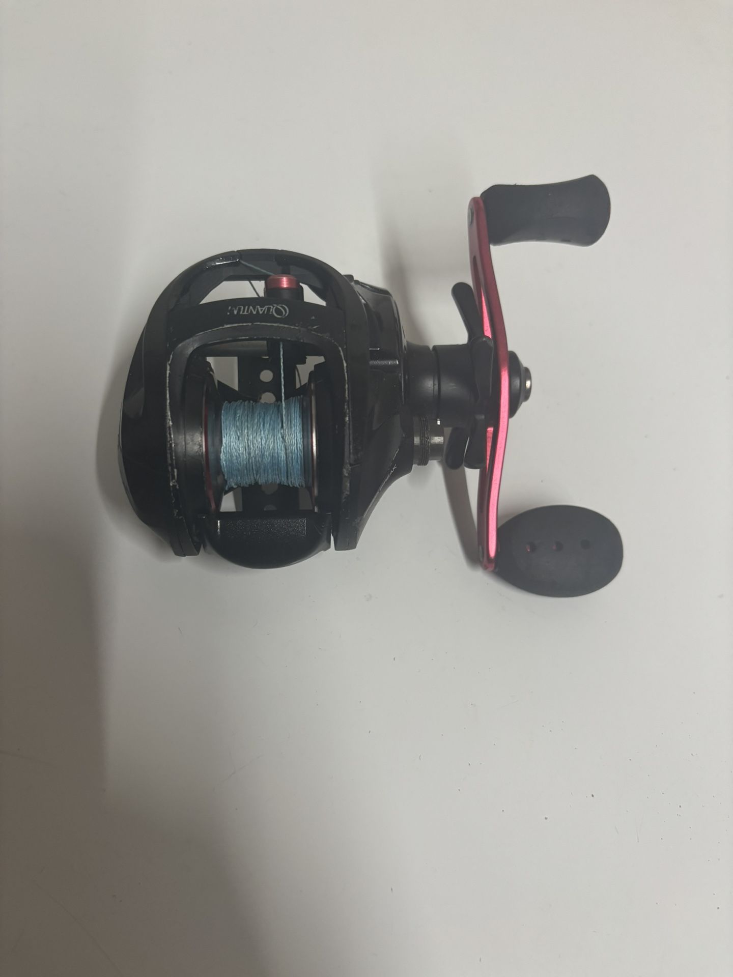 Red bait caster reel