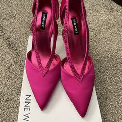 Nine West 7.5 Hot Pink Heels