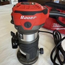 Bauer Variable Speed Compact Router Model 19121E–B