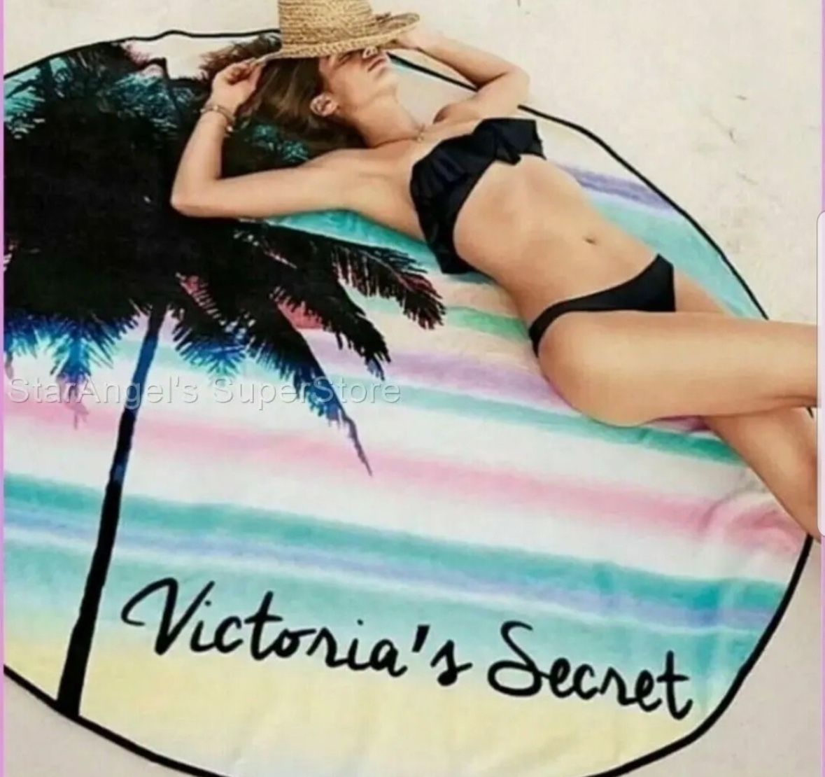 Victoria’s Secret Beach Towel Round Towel Shipping Available