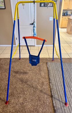 Funlio 2-in-1 Kids Swing Set – Baby/Toddler & Older Child Seats