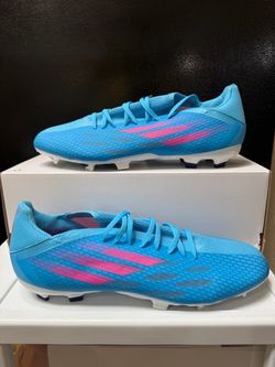 Adidas X Speedflow.3 FG GW7483 Aqua Blue Football Soccer Cleat Shoe Size 13