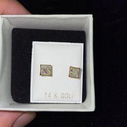 14k Solid Gold Ear Rings 