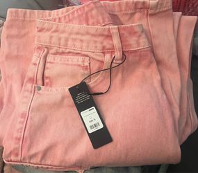 Brand New Fashion Nova Pink Cargo Jeans/Pants – Size 13