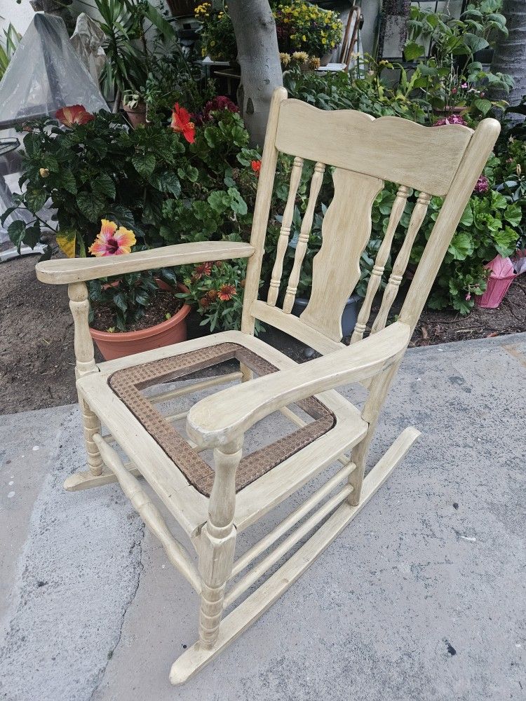 Vintage Wooden Rocking Chair