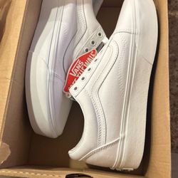 *Brand New* White Vans