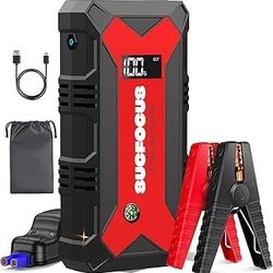Car Battery Jump Starter, 4000A Battery Jumper Starter Portable (for 9.0L Gas or 7.0L Diesel Engine), Jump Box, Jump Starter Battery Pack with Jumper 