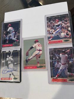Red Sox 5 card set- Authentic Signatures