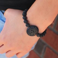 Bracelet With Real Lava 
