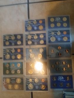 Proofset, coins.