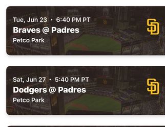 Padres va Dodgers. Saturday