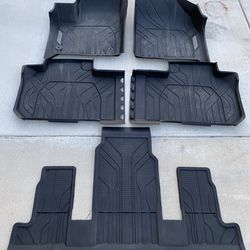 Chevrolet Traverse 2018-2022 All Weather Mats Floor Liners Jet Black