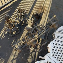 Old Hanging Light Fixtures From An Old Restaurant 