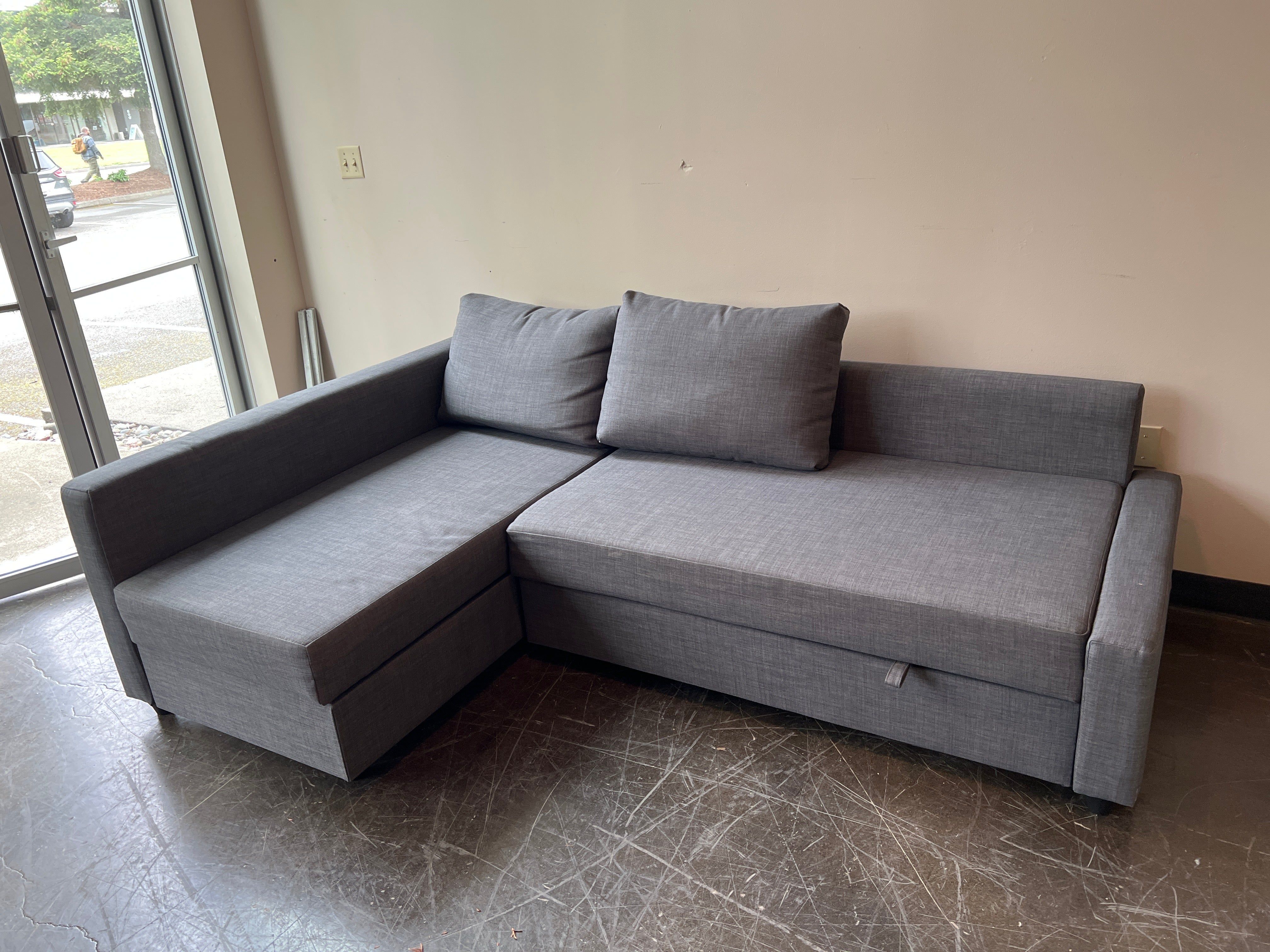 IKEA FRIHETEN Sleeper sectional,3 seat w/storage
