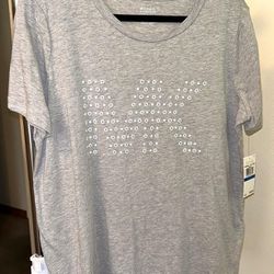 Michael Kors Grey Dot Design Logo T-Shirt Size XL