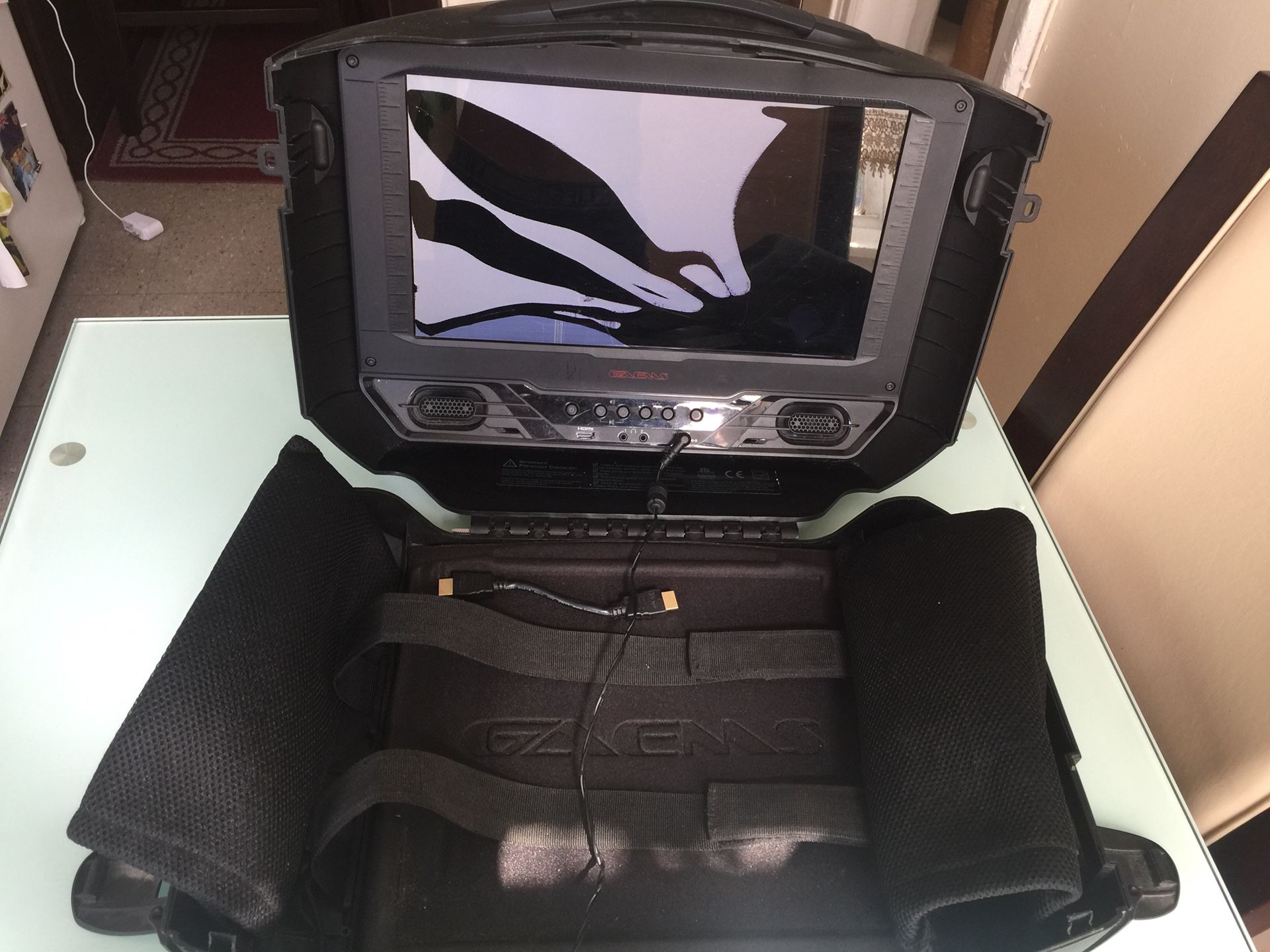Gaems G155 sentry portable gaming system,broken screen!!! (read description)