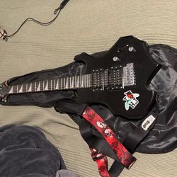 Glarry 36 Inch Burning Fire Style Guitar