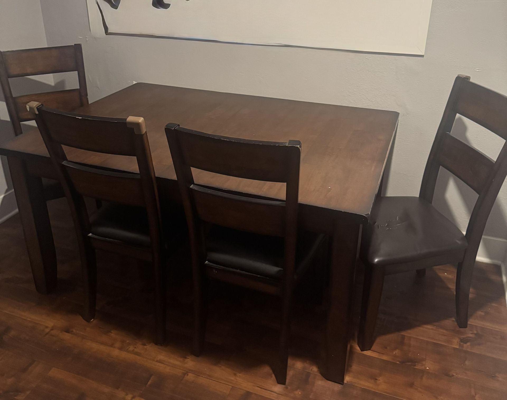 Used dining table with bench